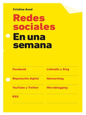 cover image of Redes sociales en una semana
